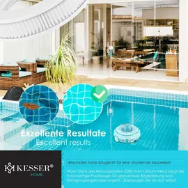 Kesser Poolroboter Aqua-9000 Weiß/Türkis inkl. Transporttasche