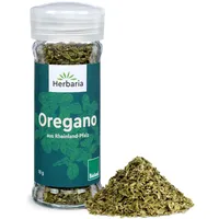 Herbaria Oregano bio 10g Streuer – Bio Oregano in Bioland-Qualität – Bio-Kräuter - Bio-Gewürz – mediterrane Kräuter - Premium Bio-Qualität - im praktischen Glas-Gewürzstreuer