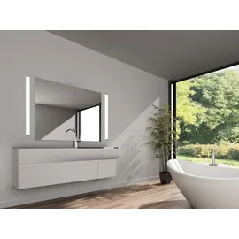 Trio LED Badezimmer Wandleuchten 2er Set in Chrom - Spiegelleuchten, Breite 80cm Spiegelleuchte seitlich - Badlampen