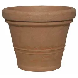 SIENA GARDEN Pflanzgefäß »Amalia«, Kunststoff, terrakottafarben, rund - braun