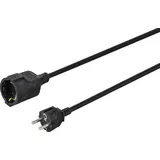 Sygonix SY-4872632 Strom Verlängerungskabel 16A Schwarz 3.00m H05VV-F 3G 1,5mm2