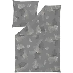 ESTELLA Bettwäsche Nevio 135 x 200 cm Jersey Grau Platin