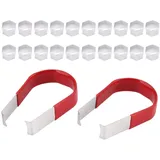 radmutterkappen 18mm 20pcs 19mm Radmutternkappen, Universal Chrom Radmutternkappe mit Demontagewerkzeugen radmuttern kappen 19mm