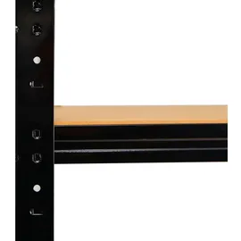 shelfplaza HOME 200x45x50 cm Schwerlastregal anthrazit mit 6 Böden und 145 kg Traglast pro Boden