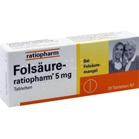 FOLSÄURE-RATIOPHARM 5 mg Tabletten