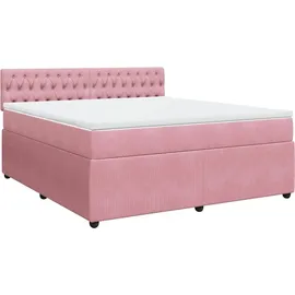 vidaXL Boxspringbett 180 x 200 cm Rosa