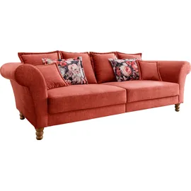 Home Affaire Big-Sofa HOME AFFAIRE "Tassilo Mega Sofa mit viel Platz, bequem durch Kaltschaum im Sitz", orange (koralle), B:266cm H:95cm T:110cm, 100% Polyester, Sofas, Big-Sofa