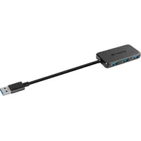 Transcend HUB2 USB-Hub, 4x USB-A 3.0, USB-A 3.0 [Stecker] (TS-HUB2K)