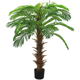 vidaXL Künstliche Palme Cycas mit Topf 140 cm Grün