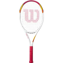 Tennisschläger Wilson Six One WEISS|ROT|ROT GRIP 1