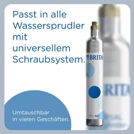 Brita CO2-Zylinder türkis/mehrfarbig für Wassersprudler