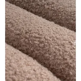 Home4You Hocker Teddystoff 40 x 40 x 38 cm Taupe