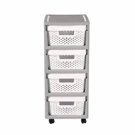 Curver Infinity Regal 4 Schubladen 4 x 11 L cm Weiß