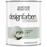 SCHÖNER WOHNEN-Farbe Wandfarbe Designfarbe  (Harmonisches Jadegrün, Matt, 1 l, Konservierungsmittelfrei)