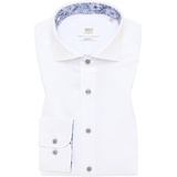 Eterna SLIM FIT Soft Luxury Shirt in weiß unifarben, weiß, 38