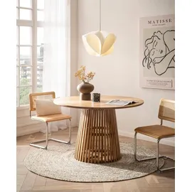 FineBuy Ø 120 cm braun