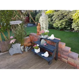 Promadino Blumentreppe Anja 78 x 62 cm Grau