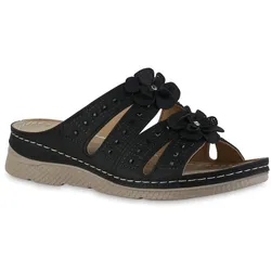Damen Komfort Sandalen in Schwarz
