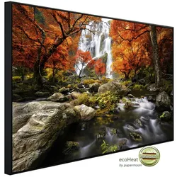 papermoon Infrarotheizung »EcoHeat - Herbst Wasserfall«, Matt-Effekt - bunt