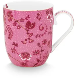 Pip Studio Jolie Flowers Becher 0,35 l Rosa