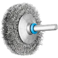 pferd tools INOX-TOTAL Kegelbürste ungezopft KBUIT Ø50x10mm Schaft-Ø6 mm Edelstahl-Draht-Ø0,20