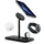 Twelve South HiRise 3 Deluxe-Twelve South 3-in-1 MagSafe + Qi2 Ladeständer für iPhone, Uhr und AirPods, Schwarz