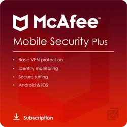 McAfee Mobile Security Plus VPN [Unlimited Device, 1 Years]