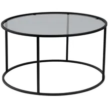 CaliCosy Couchtisch Schwarz Metall 80 x 43 cm