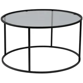 CaliCosy Couchtisch Schwarz Metall 80 x 43 cm
