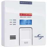 PROTECTOR CO-300F Kohlenmonoxid-Melder batteriebetrieben detektiert Kohlenmonoxid