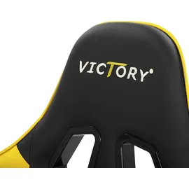 Beliani Victory Gaming-Stuhl Schwarz/Gelb