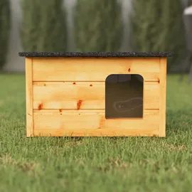 QLS Katzenhaus XL Katzenhütte Katzenhöhle Outdoor draußen winterfest isoliert Holz 8577