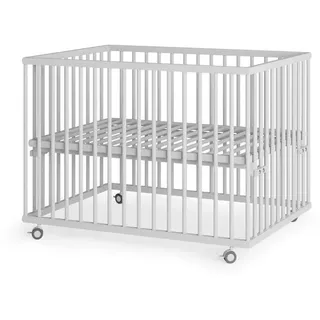 Sämann Laufgitter, mit Lattenrost – weiß - Premium Kollektion | Gr.: 75x100 cm,