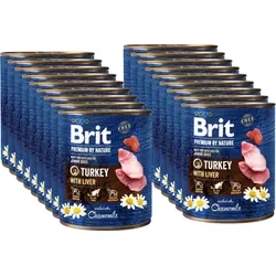 Brit Premium by Nature Pute mit Leber 18x800g