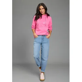delmao Kapuzensweatshirt mit Print rosa 36/38