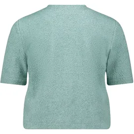 Betty Barclay "Damen langarm", Damen, Gr. 36, grün (aquifer), Jersey, Obermaterial: 40% Polyester, 33% Baumwolle, 15% Viskose, 10% Polyester, 2% Elasthan, gerade hüftlang, Rundhals, Sweatjacken Sweatjacke
