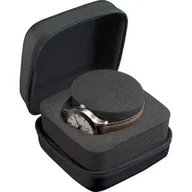 Boxy Uhrenetui 324185, Uhrenaufbewahrung, Reiseetui für Uhren, Ø Uhr max. 55 mm schwarz