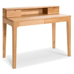 Schreibtisch Oskar Holz Braun Wildeiche
