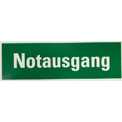Fluchtwegschild - Notausgang -  Notausgang / 300 x 100