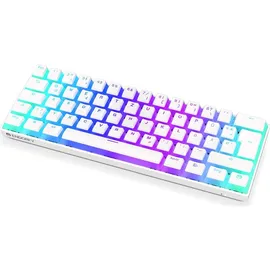 endorfy Thock Compact Wireless Pudding, Onyx White, PBT, LEDs RGB, hot-swap, Kailh Box RED, USB/Bluetooth, DE (EY5D003)