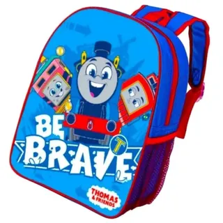 TDL Thomas die kleine Lokomotive Rucksack für Kinder, Schultasche, Mittagessen, Reiserucksack mit seitlicher Netztasche, blau, Einheitsgröße - Einheitsgröße