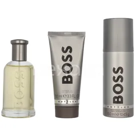 HUGO BOSS Bottled Eau de Toilette 100 ml + Shower Gel 100 ml + Deo Spray 150 ml Geschenkset