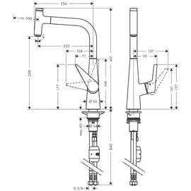 Hansgrohe Talis Select M51 Küchenarmatur Chrom