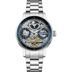 INGERSOLL -  THE JAZZ - silber - blau-skelettiert - silber / 42 MM