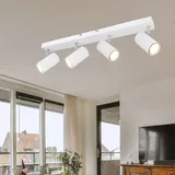 GLOBO Deckenlampe Spot 4 flammig 4x 4,5W rechteckig weiß