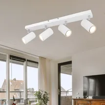 GLOBO Deckenlampe Spot 4 flammig 4x 4,5W rechteckig weiß