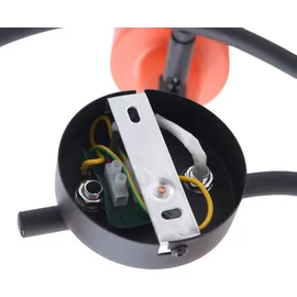 LINDBY Ovelia 3-flg. rund orange/schwarz