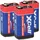 XCell 9V Block Lithium Batterie 10 Jahre Lebensdauer 3 St.