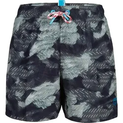 ARENA Kinder Badeshorts BOYS BEACH BOXER ALLOVER, ASPHALT-MULTI, 164