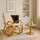 MCW Schaukelstuhl Gallarate Stoff/Textil 90 x 50 x 90 cm Beige